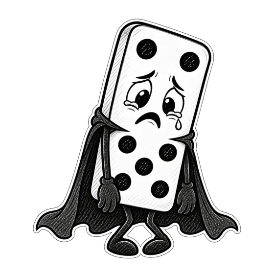 Domino crying